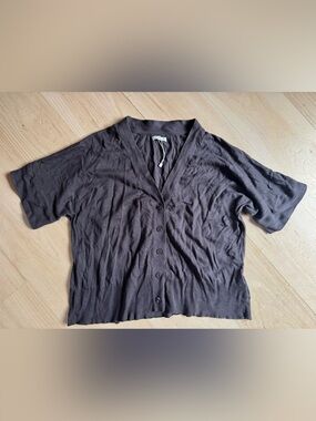 NWOT Unit 100% Cotton Short Sleeve Cardian